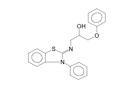 2-(2-HYDROXY-3-PHENOXYPROPYLIMINO)-3-PHENYLBENZOTHIAZOLINE