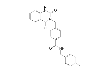 4-[(2,4-dioxo-1,4-dihydro-3(2H)-quinazolinyl)methyl]-N-(4-methylbenzyl)benzamide