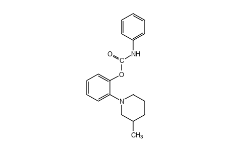 o-(3-methylpiperidino)phenol, carbanilate (ester)