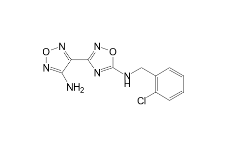 1,2,4-Oxadiazol-5-amine, 3-(4-amino-1,2,5-oxadiazol-3-yl)-N-[(2-chlorophenyl)methyl]-