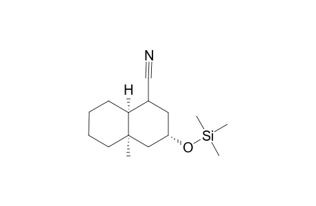 (1.xi.,3.alpha.,4a.alpha.,8a.beta.)-4a-Methyl-3-trimethylsilyloxydecahydronaphthanene-1-carbonitrile