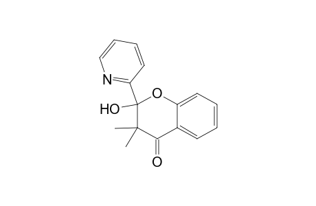 2-Hydroxy-3,3-dimethyl-2-(pyridin-2-yl)chroman-4-one