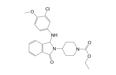 1-piperidinecarboxylic acid, 4-[1-[(3-chloro-4-methoxyphenyl)amino]-1,3-dihydro-3-oxo-2H-isoindol-2-yl]-, ethyl ester