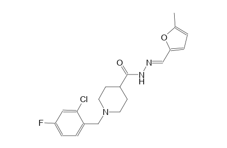 1-(2-chloro-4-fluorobenzyl)-N'-[(E)-(5-methyl-2-furyl)methylidene]-4-piperidinecarbohydrazide