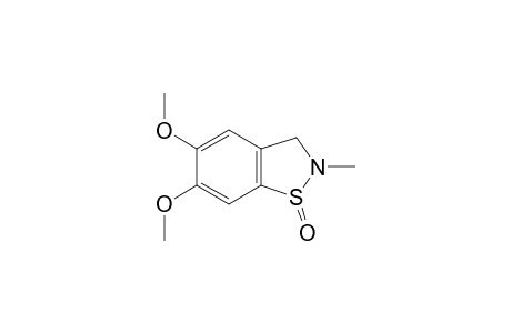 5,6-dimethoxy-2-methyl-3H-1,2-benzothiazole 1-oxide