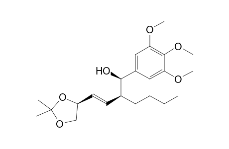 (E)-(1R,2S,4"S)-2-Butyl-4-(2,2-dimethyl-1,3-dioxolan-4-yl)-1-(3,4,5-trimethoxyphenyl)but-3-en-1-ol