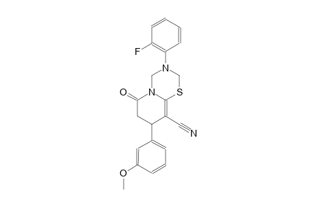 2H,6H-pyrido[2,1-b][1,3,5]thiadiazine-9-carbonitrile, 3-(2-fluorophenyl)-3,4,7,8-tetrahydro-8-(3-methoxyphenyl)-6-oxo-