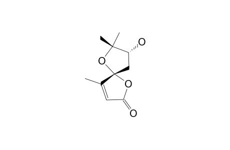 8-HYDROXY-4,7,7-TRIMETHYL-1,6-DIOXASPIRO-[4.4]-NON-3-EN-2-ONE