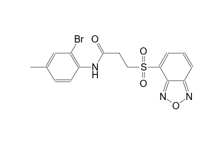 propanamide, 3-(2,1,3-benzoxadiazol-4-ylsulfonyl)-N-(2-bromo-4-methylphenyl)-
