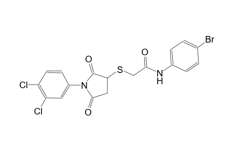 N-(4-bromophenyl)-2-{[1-(3,4-dichlorophenyl)-2,5-dioxo-3-pyrrolidinyl]sulfanyl}acetamide
