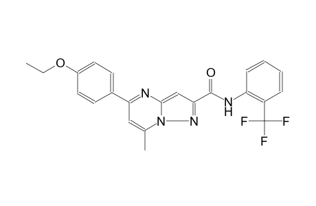 5-(4-ethoxyphenyl)-7-methyl-N-[2-(trifluoromethyl)phenyl]pyrazolo[1,5-a]pyrimidine-2-carboxamide