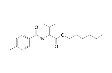 L-Valine, N-(4-methylbenzoyl)-, hexyl ester