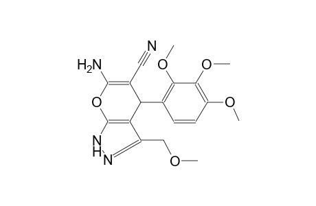 pyrano[2,3-c]pyrazole-5-carbonitrile, 6-amino-1,4-dihydro-3-(methoxymethyl)-4-(2,3,4-trimethoxyphenyl)-