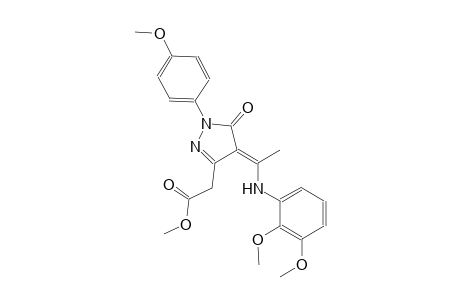 1H-pyrazole-3-acetic acid, 4-[1-[(2,3-dimethoxyphenyl)amino]ethylidene]-4,5-dihydro-1-(4-methoxyphenyl)-5-oxo-, methyl ester, (4E)-