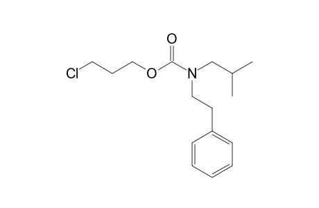Carbonic acid, monoamide, N-(2-phenylethyl)-N-isobutyl-, 3-chloropropyl ester