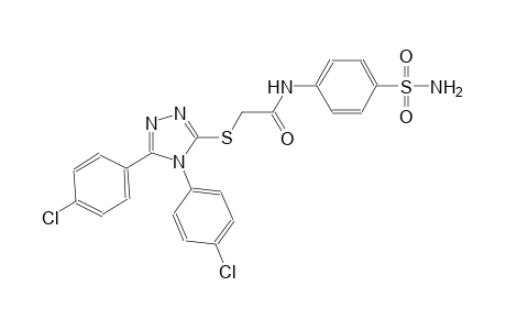 N-[4-(aminosulfonyl)phenyl]-2-{[4,5-bis(4-chlorophenyl)-4H-1,2,4-triazol-3-yl]sulfanyl}acetamide