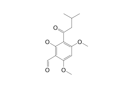 4,6-DIMETHOXY-2-HYDROXY-3-SEC-BUTANOYL-BENZALDEHIDE