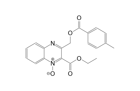 ethyl 3-{[(4-methylbenzoyl)oxy]methyl}-2-quinoxalinecarboxylate 1-oxide