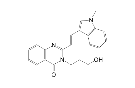 4(3H)-quinazolinone, 3-(3-hydroxypropyl)-2-[(E)-2-(1-methyl-1H-indol-3-yl)ethenyl]-