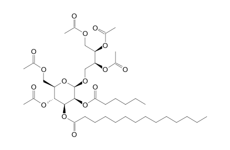 .beta.-D-Mannopyranoside, (2S,3R)-2,3,4-trihydroxybutyl, 4,6-diacetate 2-hexanoate 3-tetradecanoate, 3ac derivative