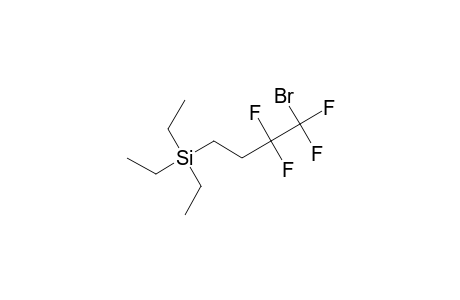 (4-Bromo-3,3,4,4-tetrafluorobutyl)(triethyl)silane