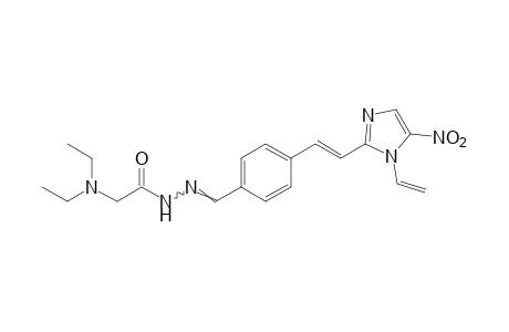 N,N-diethylglycine, {p-[2-(5-nitro-1-vinylimidazol-2-yl)vinyl]-benzylidene}hydrazide