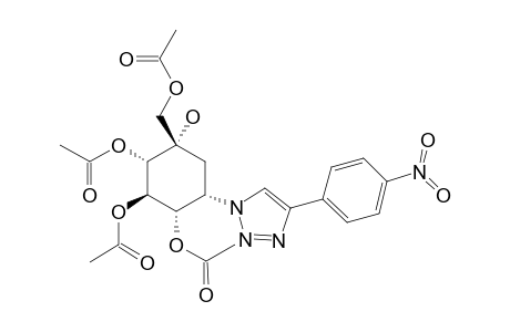 (1S,2R,3S,4S,6S)-4-(Acetoxymethyl)-4-hydroxy-6-[4-(4-nitrophenyl)-1H-1,2,3-triazol-1-yl]cyclohexane-1,2,3-triyl Triacetate