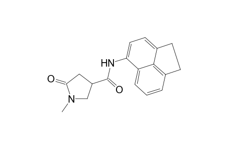 3-Pyrrolidinecarboxamide, N-(1,2-dihydro-5-acenaphthylenyl)-1-methyl-5-oxo-