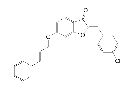 3(2H)-benzofuranone, 2-[(4-chlorophenyl)methylene]-6-[[(2E)-3-phenyl-2-propenyl]oxy]-, (2Z)-