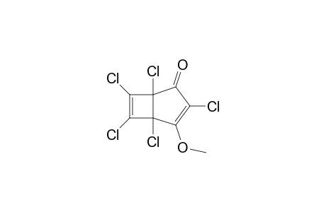 4-methoxy-1,3,5,6,7-pentachlorobicyclo[3.2.0]hepta-3,6-dien-2-one
