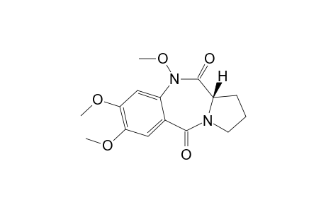 (6aS)-2,3,5-trimethoxy-6a,7,8,9-tetrahydropyrrolo[2,1-c][1,4]benzodiazepine-6,11-dione