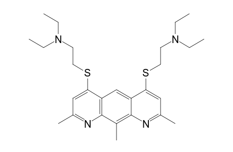 4,6-BIS-[(DIETHYLAMINOETHYL)-THIO]-2,8,10-TRIMETHYLPYRIDO-[3,2-G]-QUINOLINE