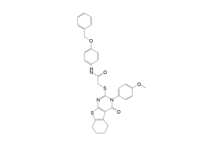 N-[4-(benzyloxy)phenyl]-2-{[3-(4-methoxyphenyl)-4-oxo-3,4,5,6,7,8-hexahydro[1]benzothieno[2,3-d]pyrimidin-2-yl]sulfanyl}acetamide
