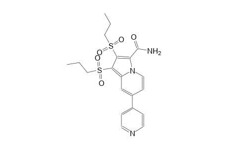 1,2-bis(propylsulfonyl)-7-(4-pyridinyl)-3-indolizinecarboxamide