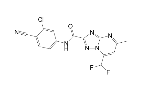 N-(3-chloro-4-cyanophenyl)-7-(difluoromethyl)-5-methyl[1,2,4]triazolo[1,5-a]pyrimidine-2-carboxamide