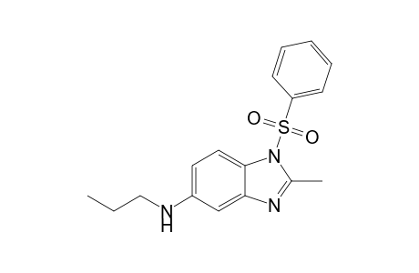 2-Methyl-1-(phenylsulfonyl)-N-propyl-1H-benzimidazol-5-amine