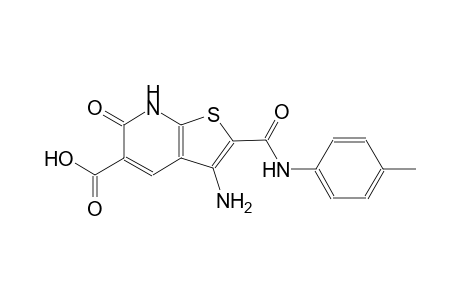3-amino-6-oxo-2-(4-toluidinocarbonyl)-6,7-dihydrothieno[2,3-b]pyridine-5-carboxylic acid