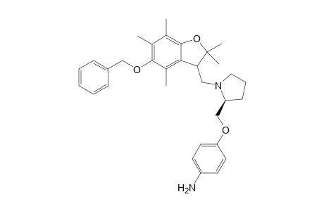 4-[N-[(3R/S)-2,3-Dihydro-5-benzyloxy-2,2,4,6,7-pentamethylbenzofuran-3-ylmethyl)-(2S)-pyrrolidin-2-ylmethoxy]aniline
