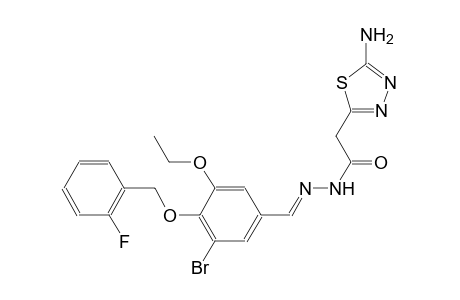 2-(5-amino-1,3,4-thiadiazol-2-yl)-N'-((E)-{3-bromo-5-ethoxy-4-[(2-fluorobenzyl)oxy]phenyl}methylidene)acetohydrazide