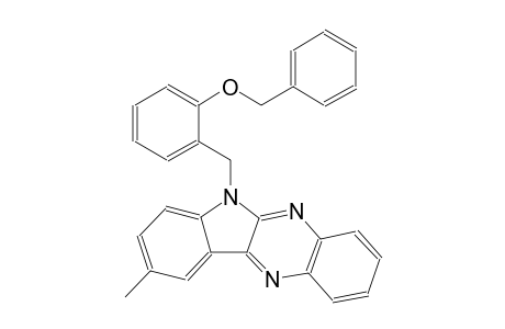 6-[2-(benzyloxy)benzyl]-9-methyl-6H-indolo[2,3-b]quinoxaline