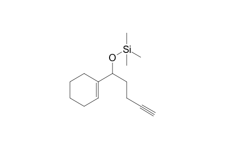 ((1-(Cyclohex-1-en-1-yl)pent-4-yn-1-yl)oxy)trimethylsilane