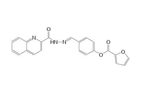 4-{(E)-[2-(2-quinolinylcarbonyl)hydrazono]methyl}phenyl 2-furoate