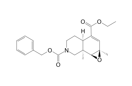 1a,7a-Dimethyl-1a,4,7,7a,7b-hexahydro-3aH-1-oxa-6-azacycloropa[a]naphthalene-3,6-dicarrboxylic acid 6-Benzyl ester 3-Ethyl ester isomer