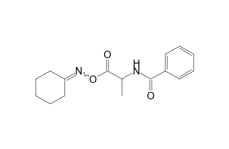 cyclohexanone, O-(N-benzoyl-dl-alanyl)oxime