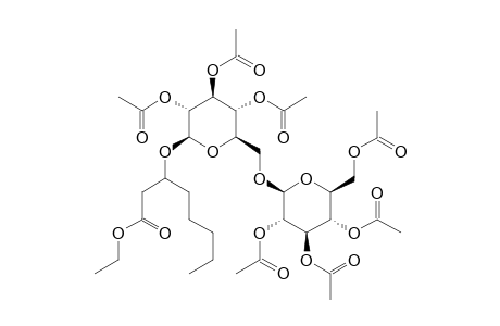 ETHYL-3-[O-BETA-D-GLUCOPYRANOSYL-(1->6)-BETA-D-GLUCOPYRANOSYL]-HYDROXYOCTANOATE-PERACETYLATED