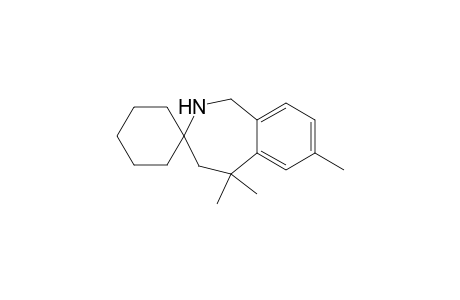 5,5,7-Trimethyl-1,2,4,5-tetrahydrospiro[2-benzazepine-3,1'-cyclohexane]