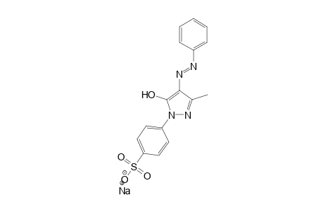 Benzenesulfonic acid, 4-[4,5-dihydro-3-methyl-5-oxo-4-(phenylazo)-1H-pyrazol-1-yl]-, sodium salt