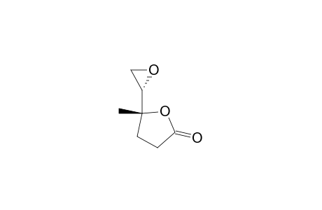 2(3H)-Furanone, dihydro-5-methyl-5-oxiranyl-, (R*,S*)-