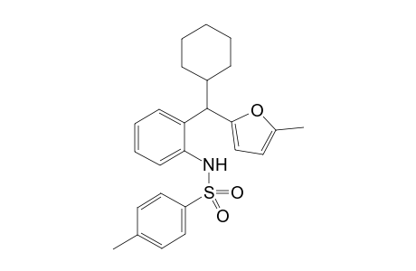 4-Methyl-N-{2-[cyclohexyl(5-methylfuran-2-yl)methyl]phenyl}benzenesulfonamide