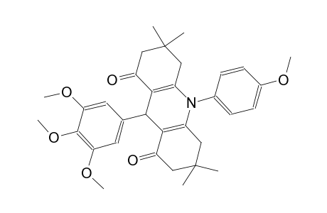 10-(4-methoxyphenyl)-3,3,6,6-tetramethyl-9-(3,4,5-trimethoxyphenyl)-3,4,6,7,9,10-hexahydro-1,8(2H,5H)-acridinedione
